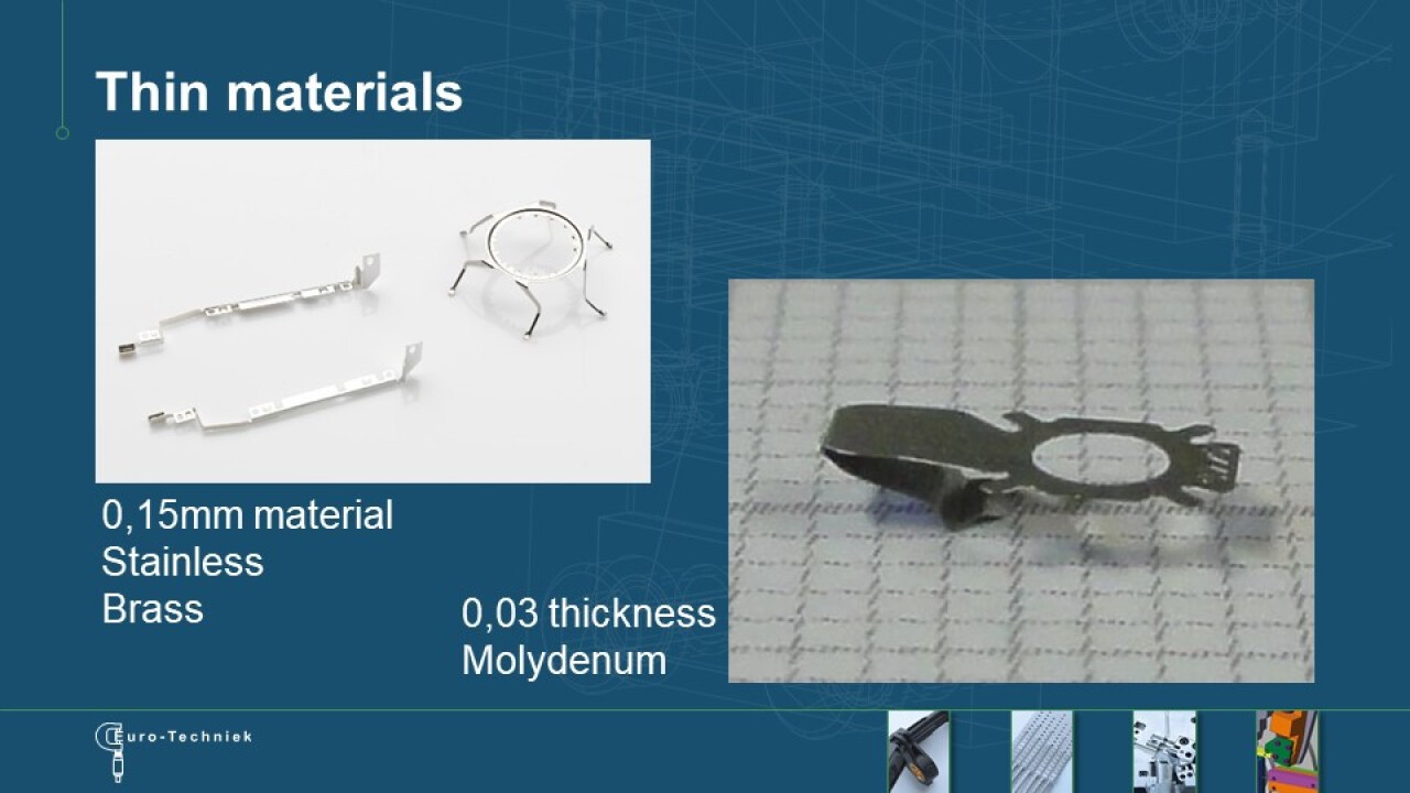 Euro-Techniek: very thin metal forming