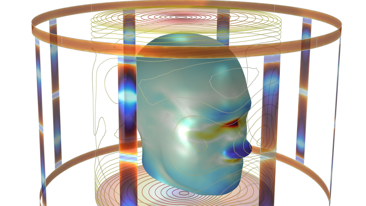 Surrogate can deliver highly accurate results of complex multiphysics models, like this MRI Bird Cage Coil, in seconds. By simplifying complex simulations, these models enhance computational efficiency, enabling rapid and precise evaluations.