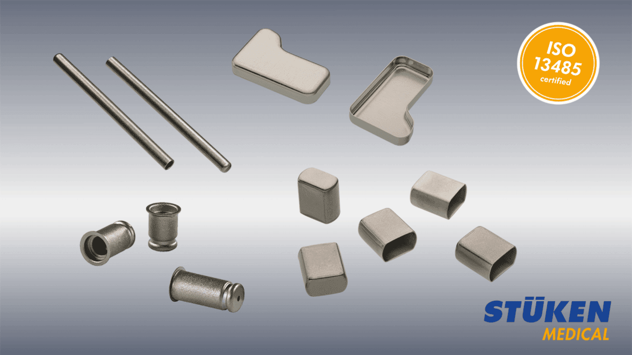 Titanium deep-drawn parts from STÜKEN MEDICAL