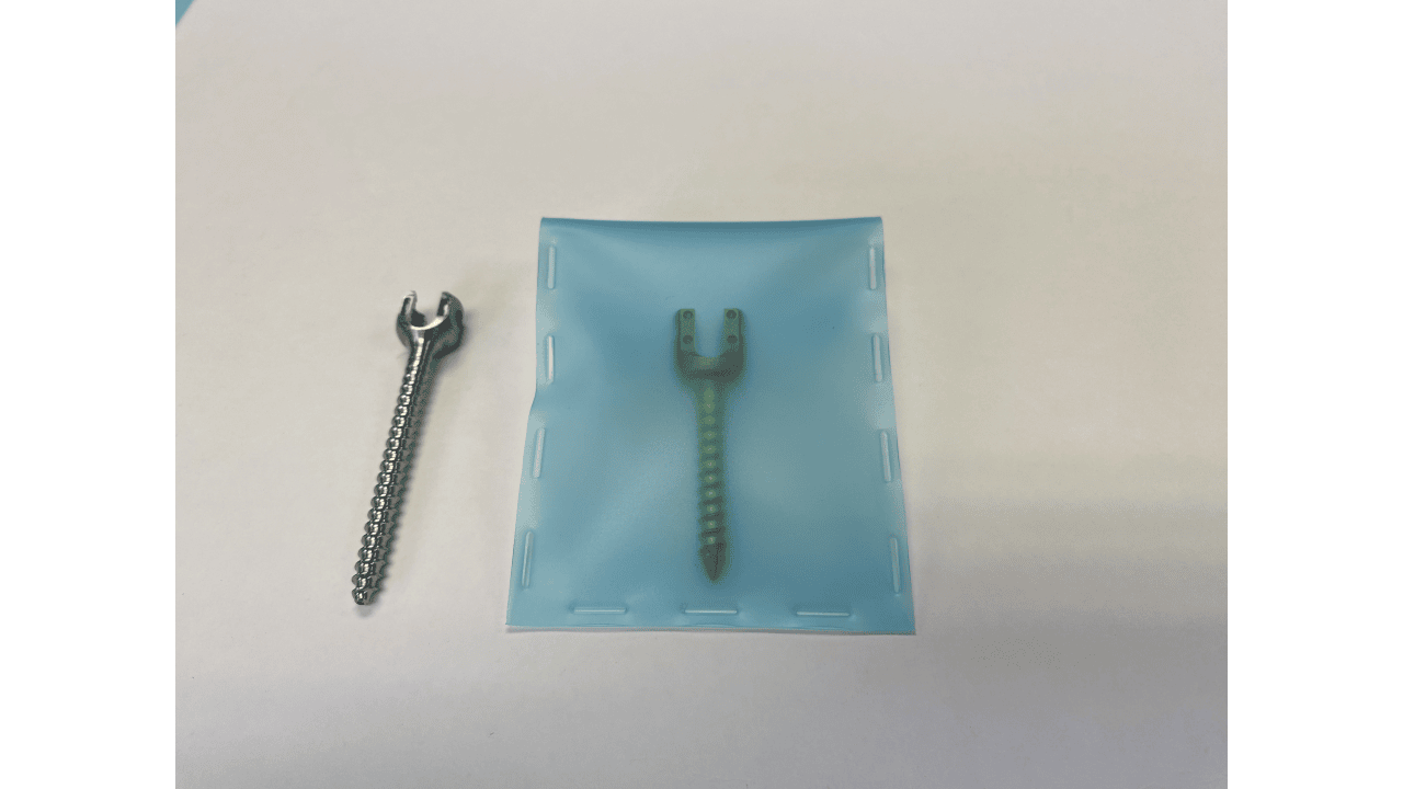 TPU packaging for pedicle screws