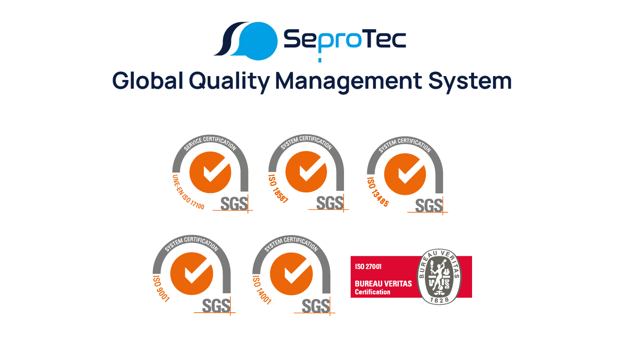 SeproTec'sGlobal Quality Management System